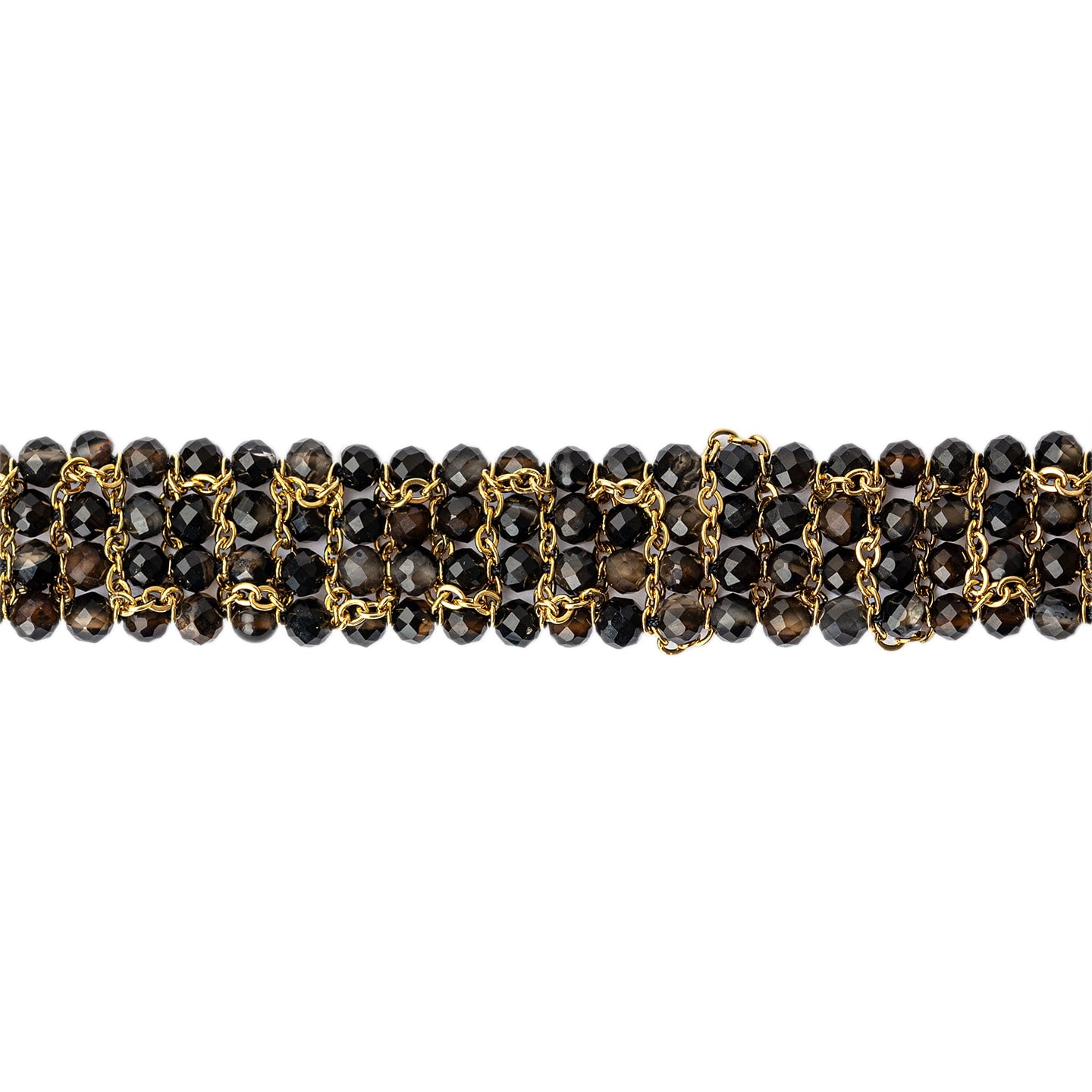 Pulsera Spirit piedras coloridas Negro Anartxy
