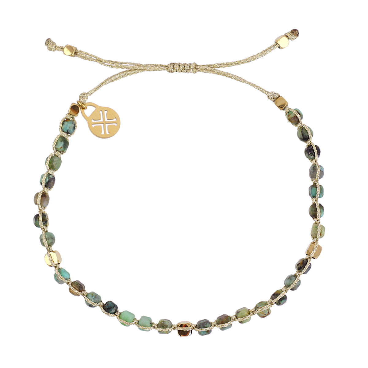 Pulsera Spirit hilo ajustable de colores Verde Anartxy