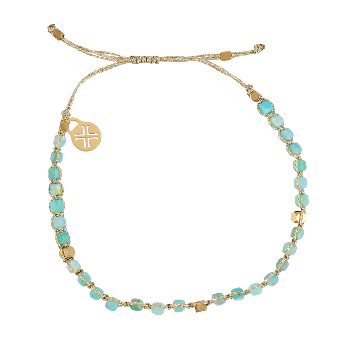 Pulsera Spirit hilo ajustable de colores Turquesa Anartxy