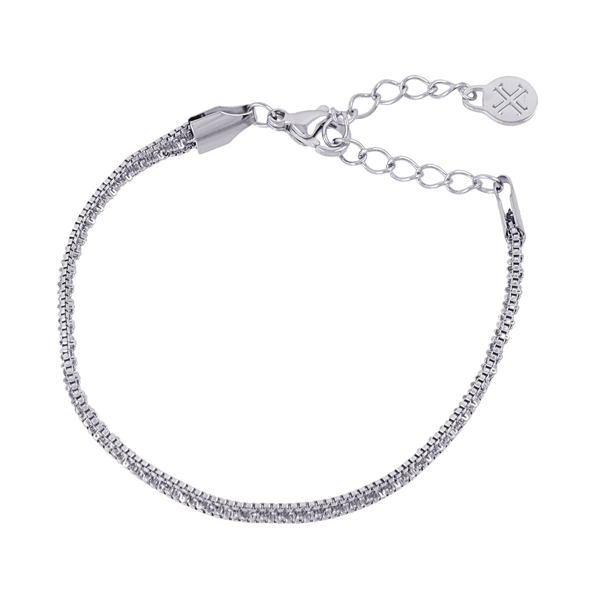 Pulsera cadena snake tubular Plateado Anartxy