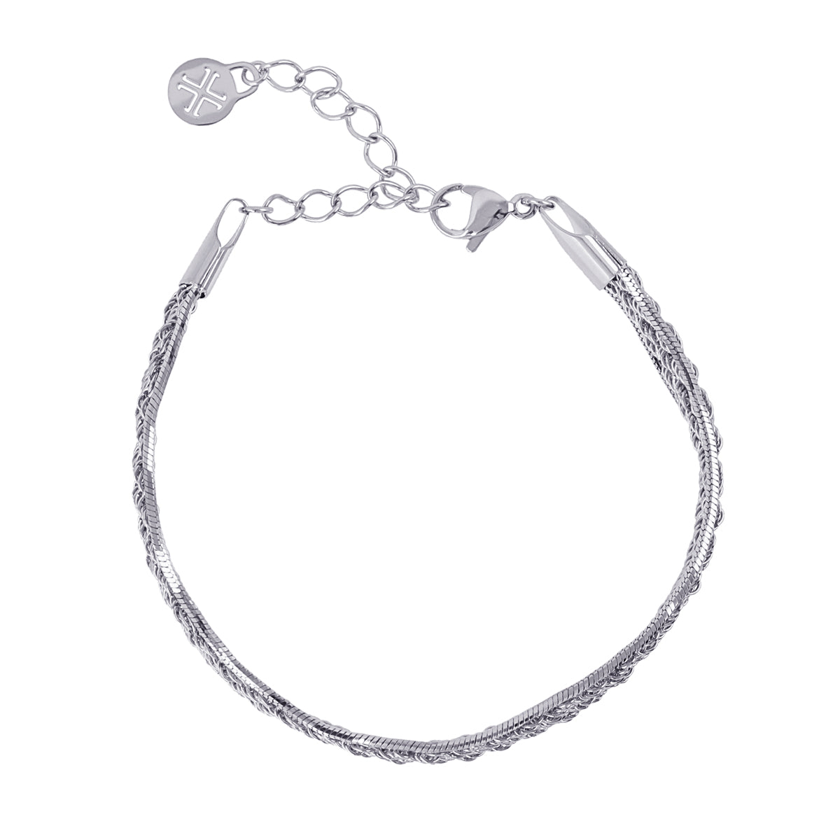 Pulsera multicadena trenzada Dorado Anartxy