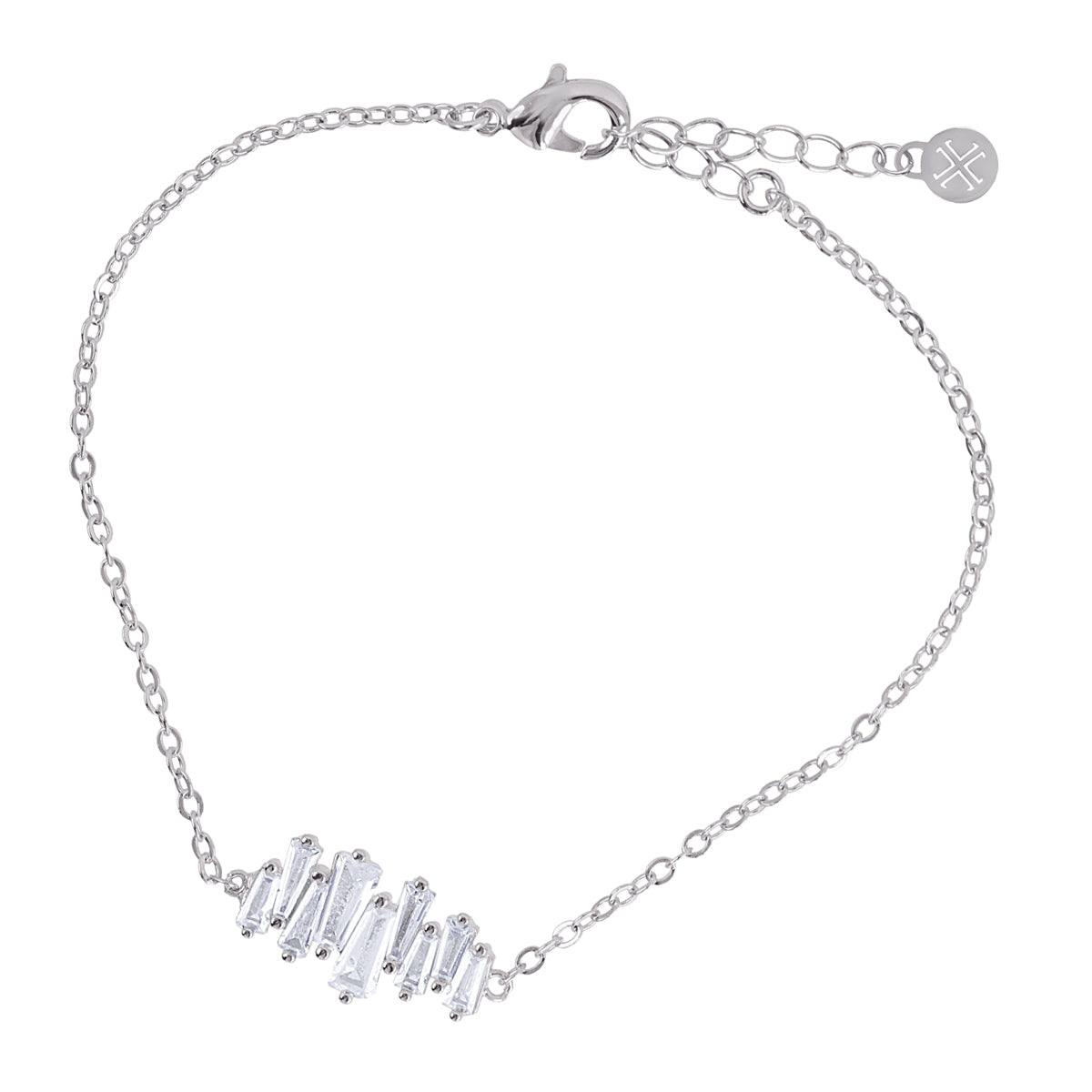 Conjunto Alma Baguette plateado Anartxy