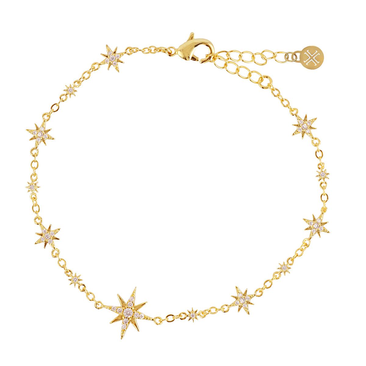 Conjunto Alma Cadenas Estrellas doradas Anartxy