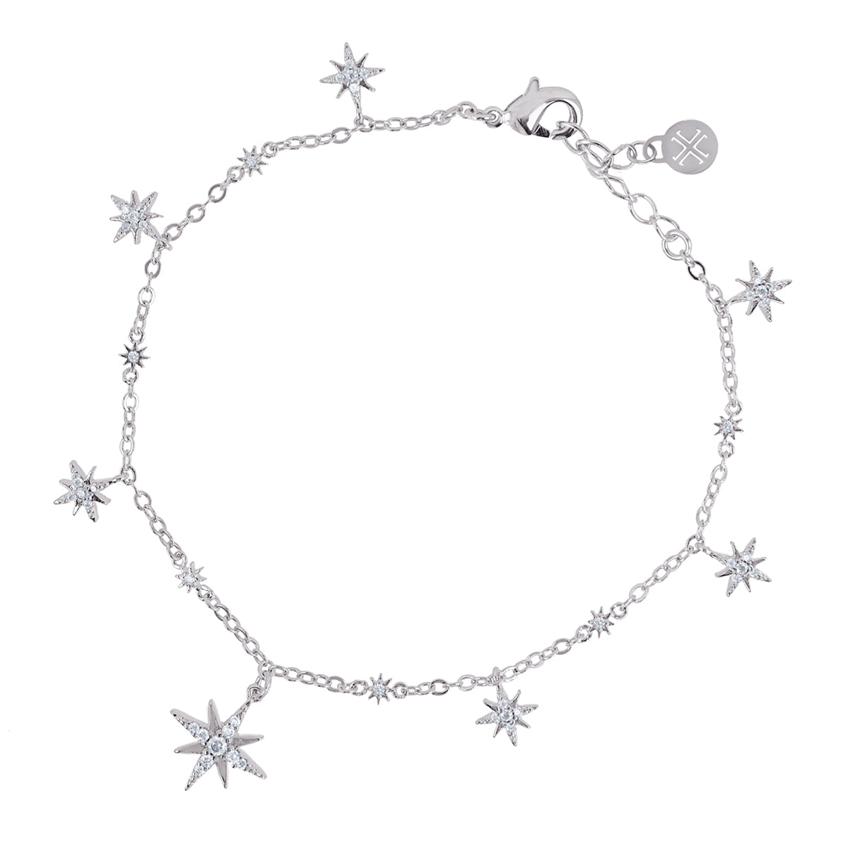 Pulsera Alma estrellas Plateado Anartxy