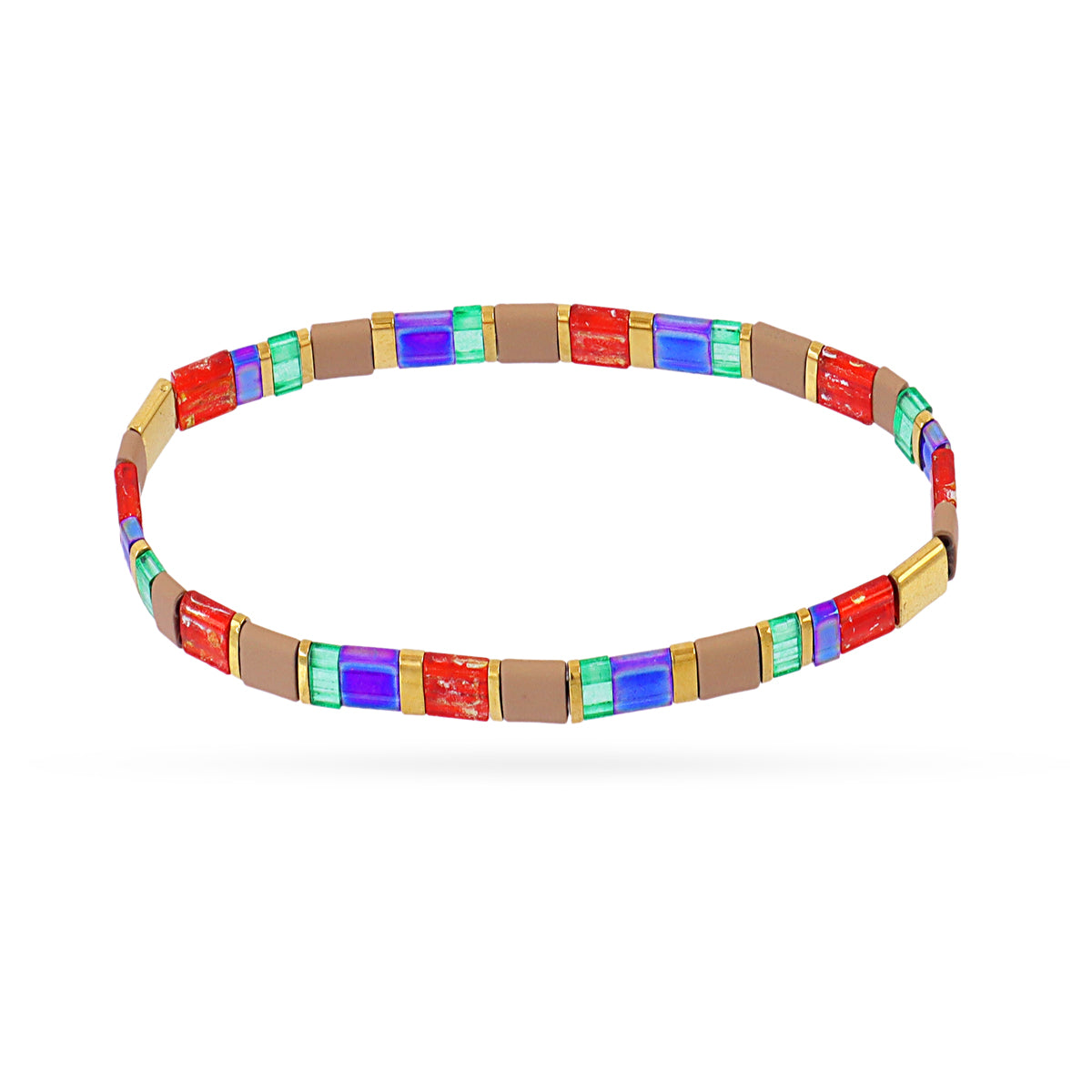 Pulsera elástica Miyuki multicolor 27 Anartxy