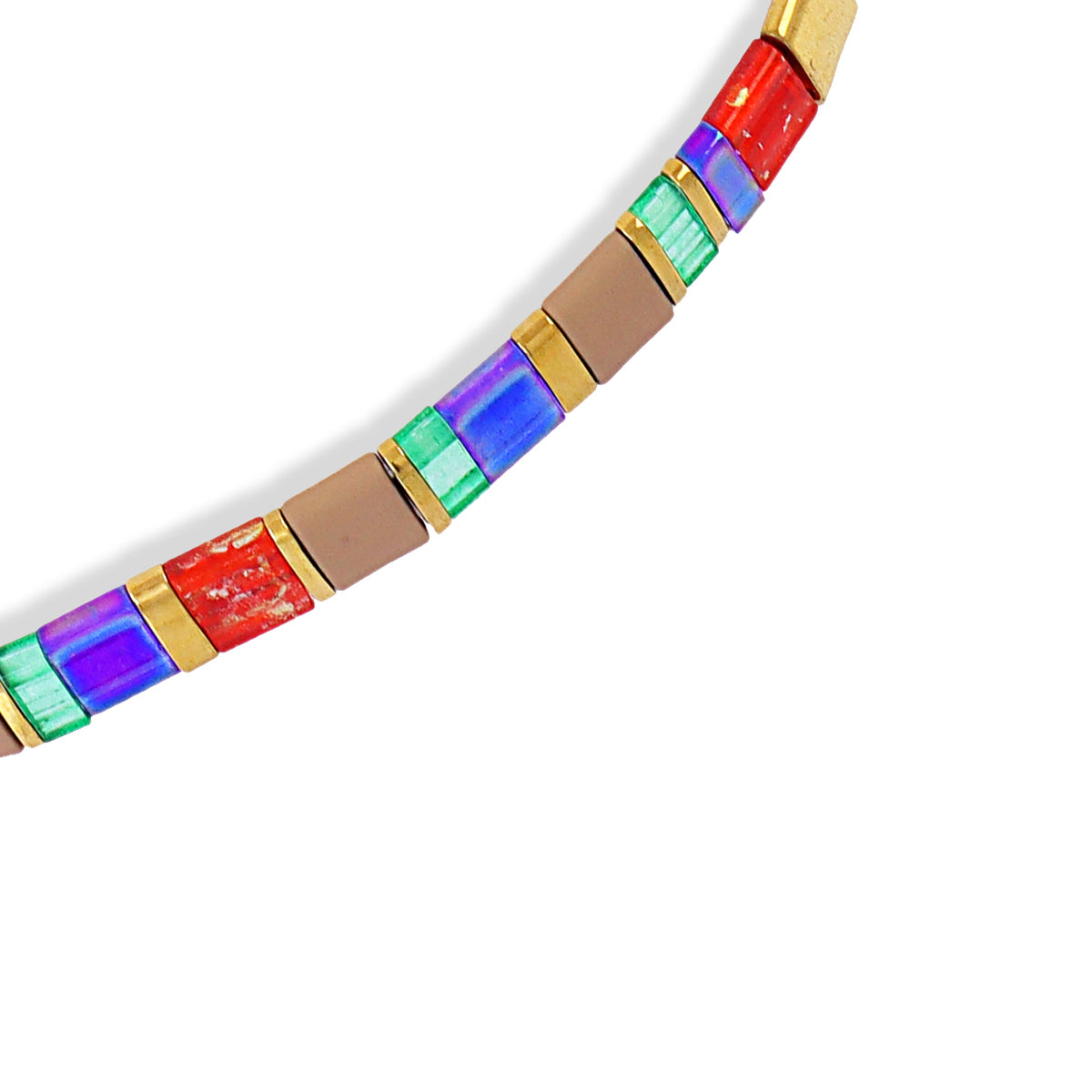 Pulsera elástica Miyuki multicolor 27 Anartxy