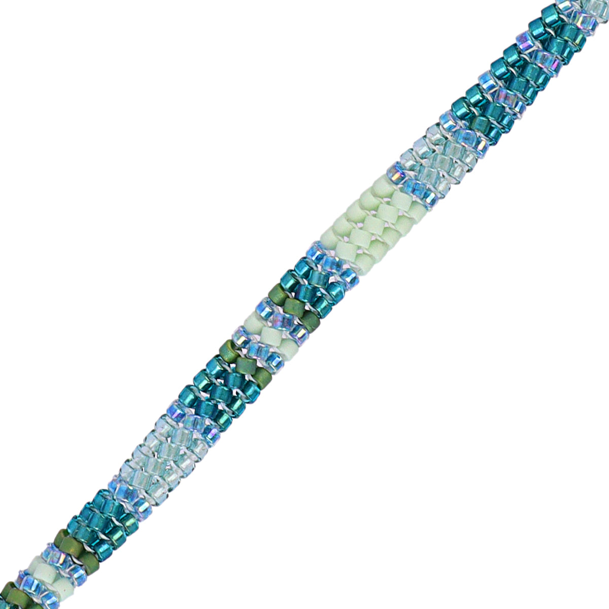 Pulsera extensible Miyuki geométrica multicolor Turquesa Anartxy
