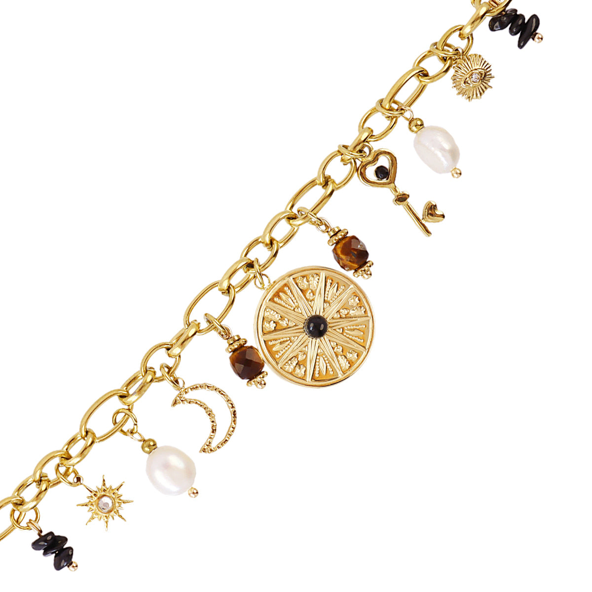 Pulsera Astros eclipse mística Dorado Anartxy