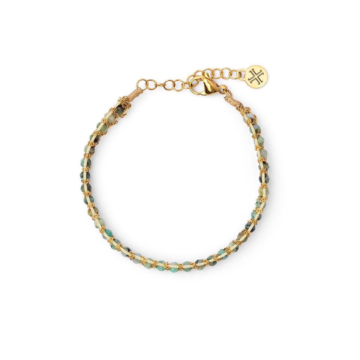 Pulsera Spirit cuentas multicolor Verde Anartxy
