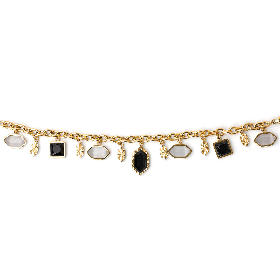 Pulsera Gleam charms Negro Anartxy