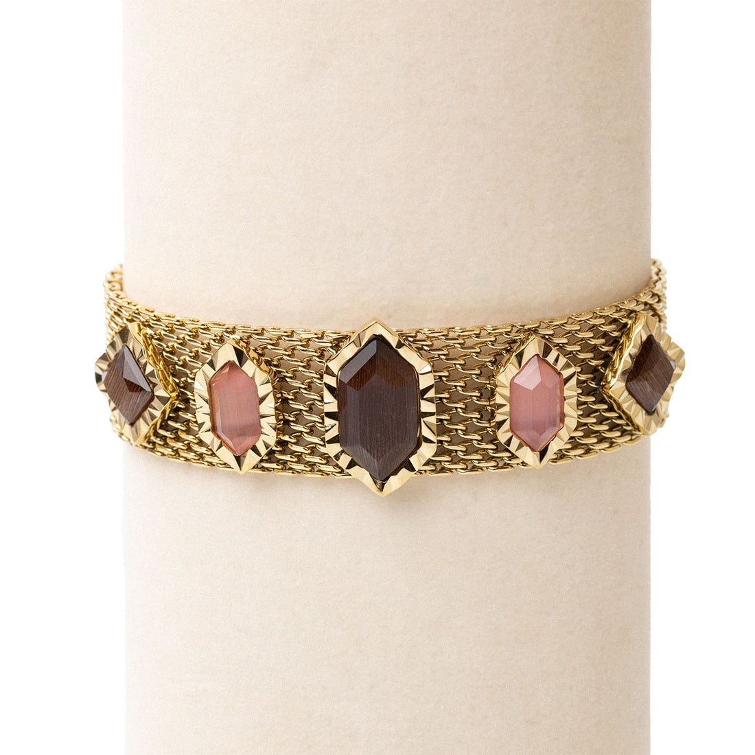 Pulsera Gleam malla Café Anartxy