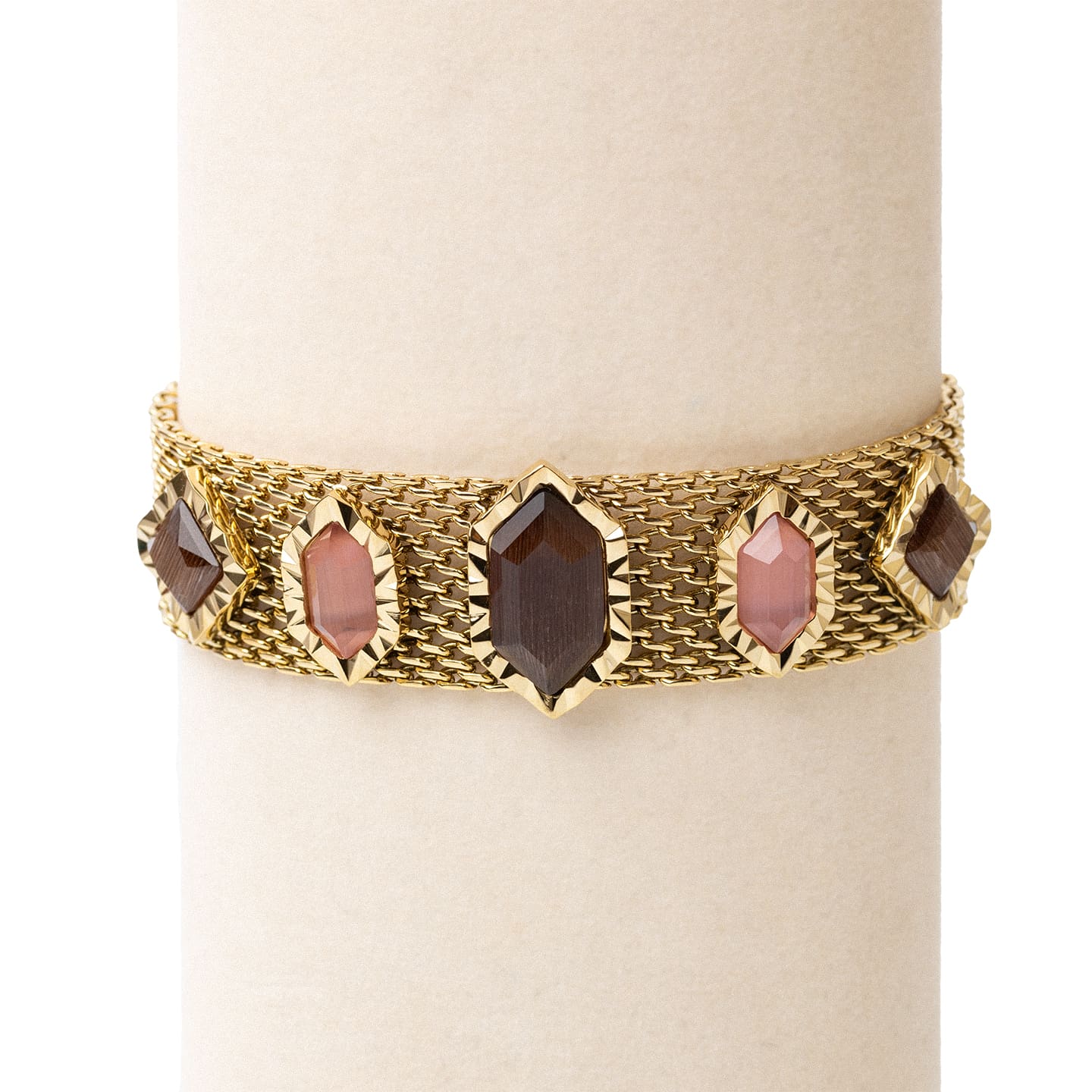 Pulsera Gleam malla Café Anartxy