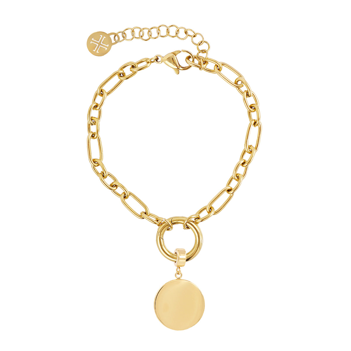 Pulsera personalizable eslabones Dorado Anartxy