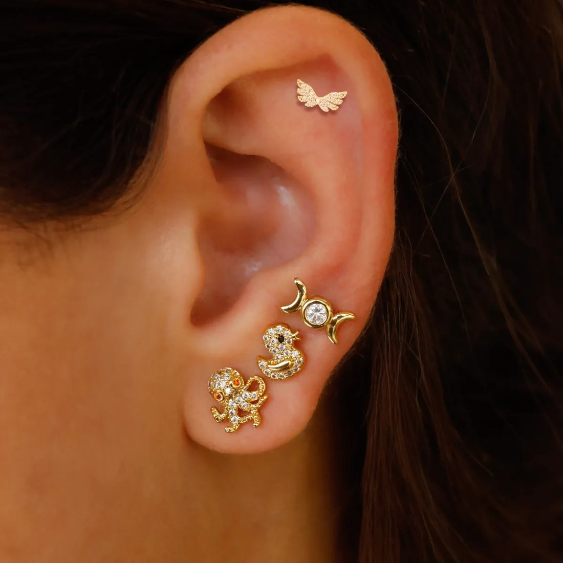 Conjunto Piercings Fly, Octopus, Duck, Sweet Anartxy