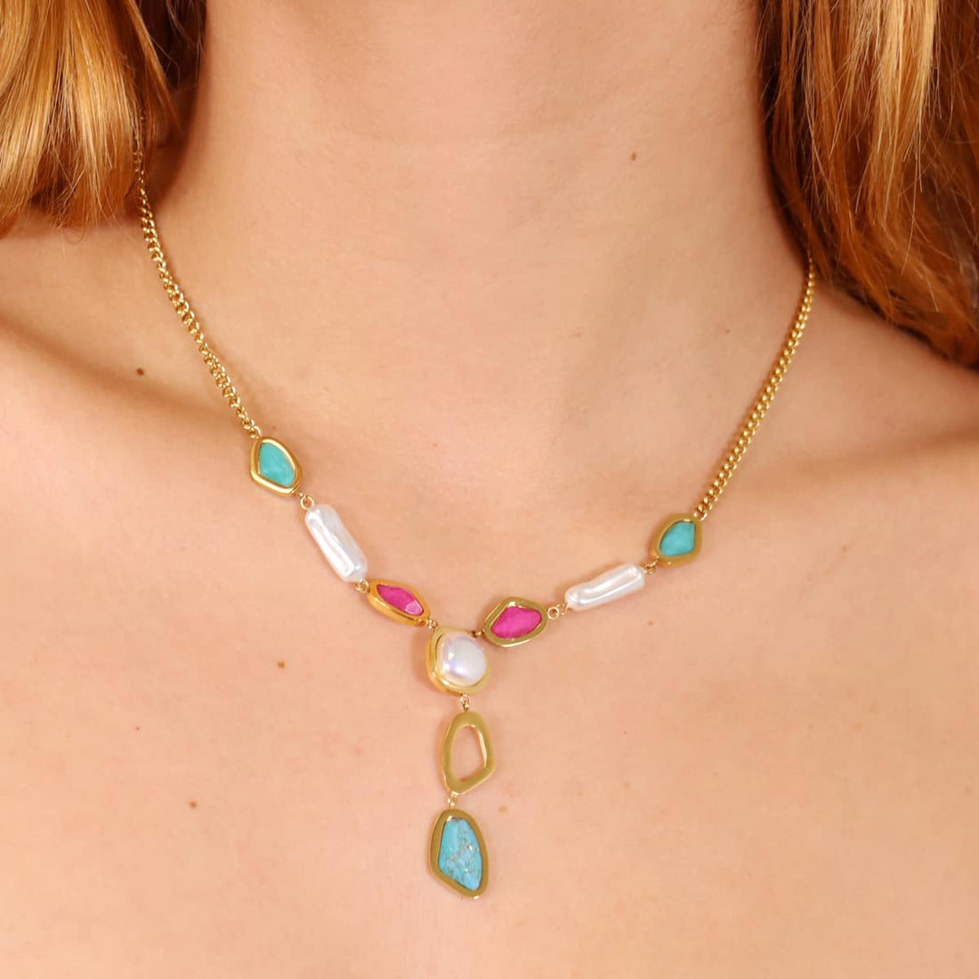 Collar Aqua Current Dorado Anartxy