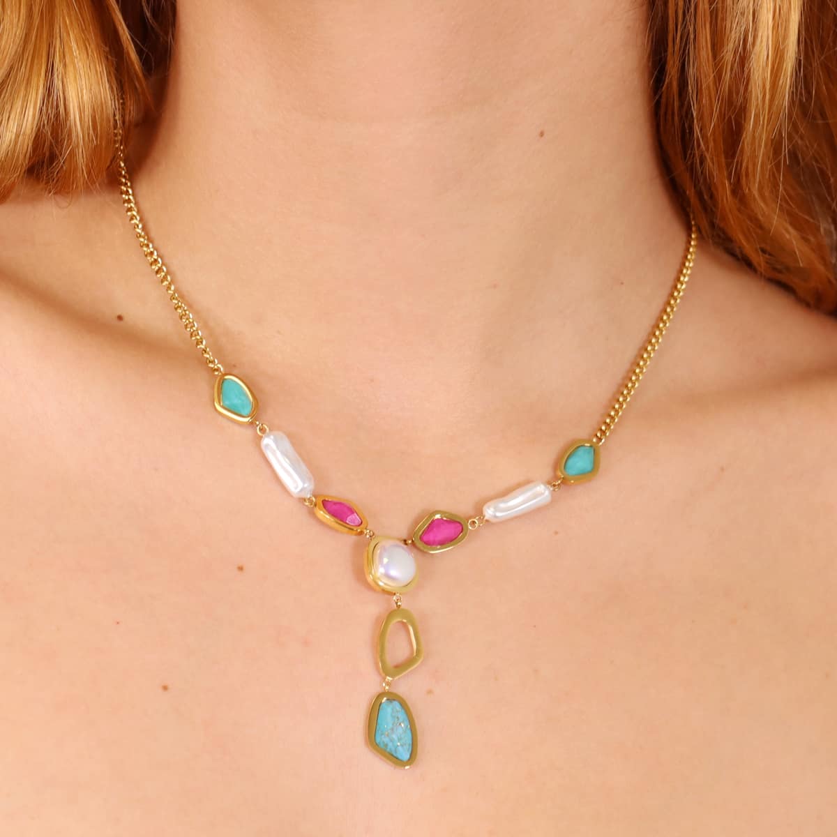 Collar Aqua Current Dorado Anartxy