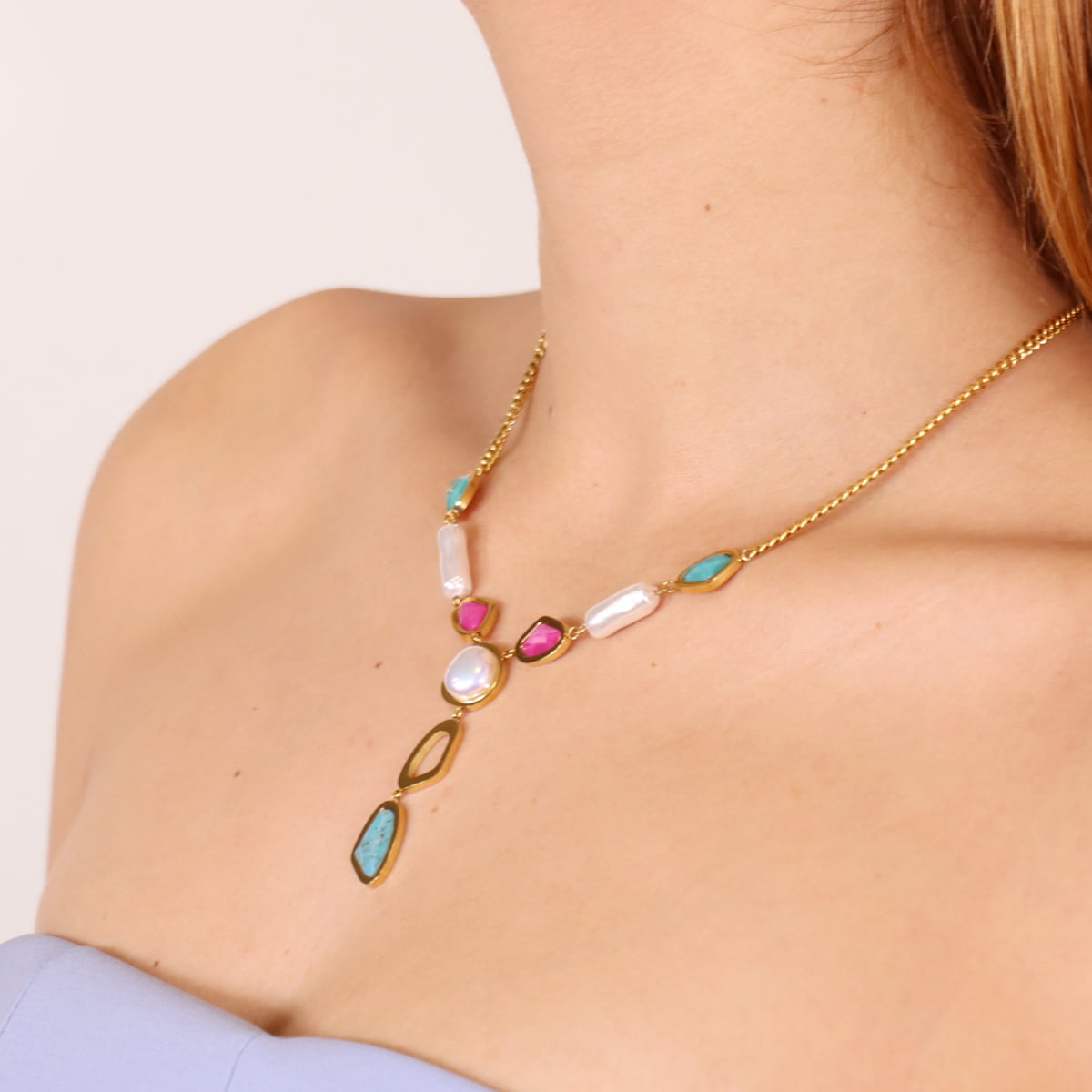 Aqua Current Necklace