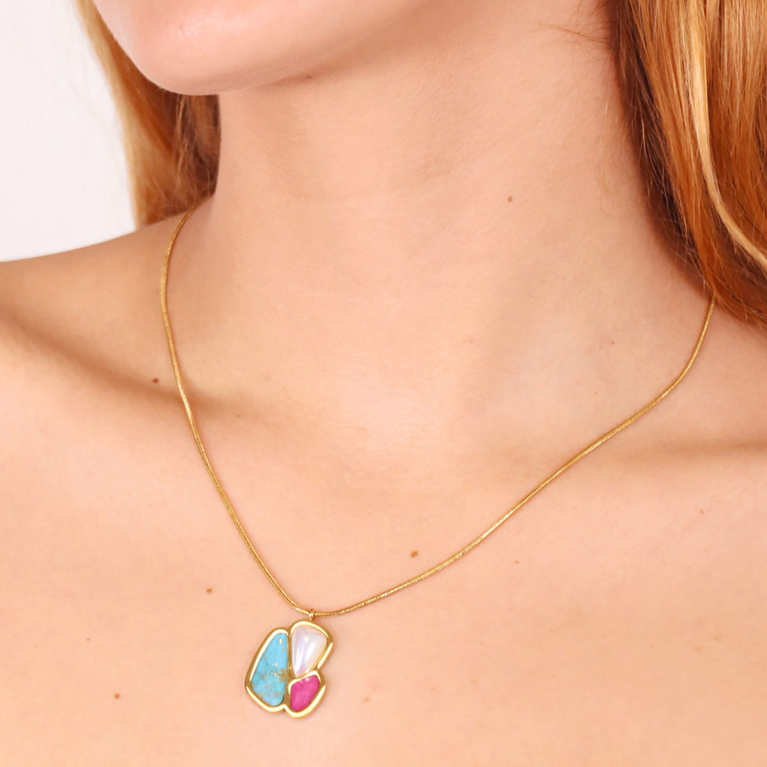 Collar Aqua Maldives Verde Anartxy
