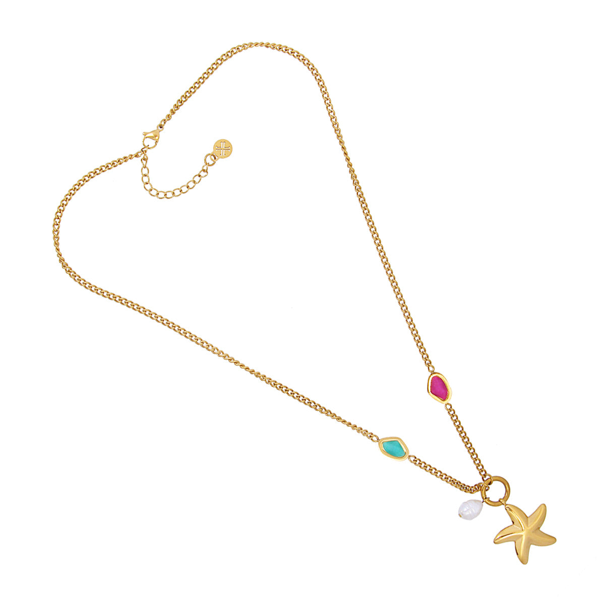Collar Aqua Star Dorado Anartxy