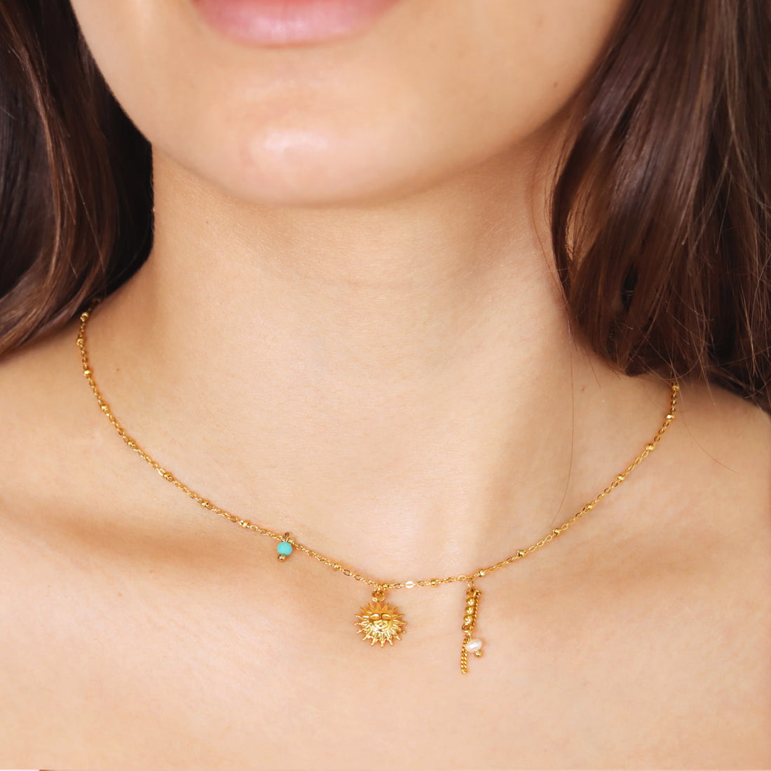 Collar Tide Soral Dorado Anartxy