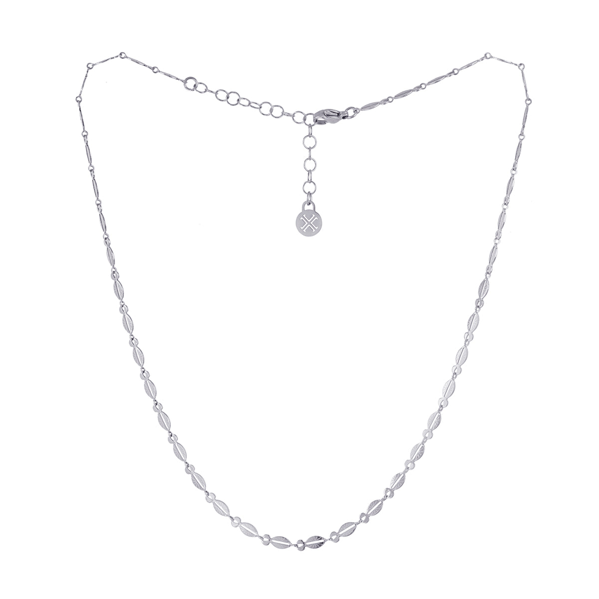 Collar Essentials Clasp Plateado Anartxy