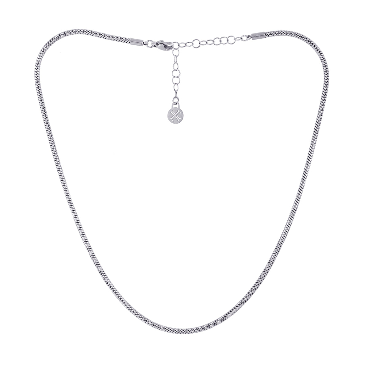 Collar Essentials Mesh Plateado Anartxy