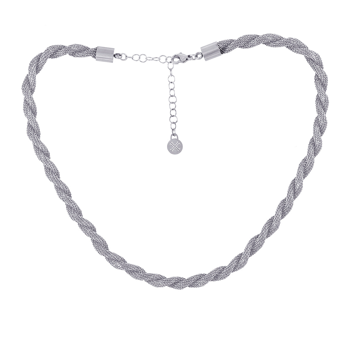 Collar Essentials Twist Plateado Anartxy