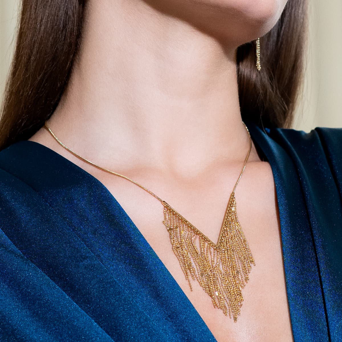 Collar Rainfall Serelis Dorado Anartxy