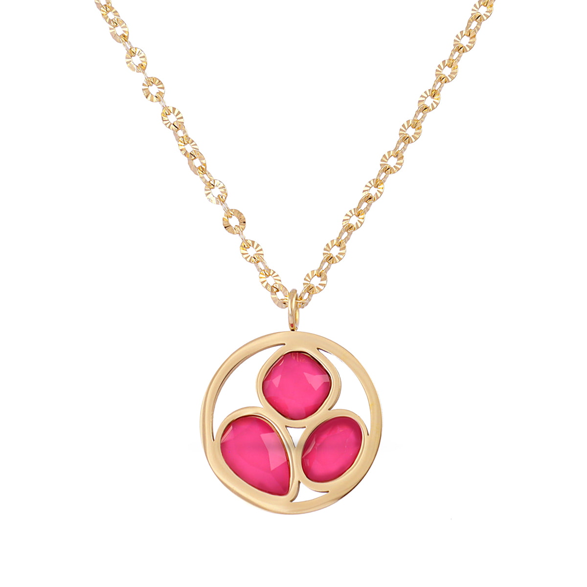 Collar Drops Drizzle Rosa Anartxy