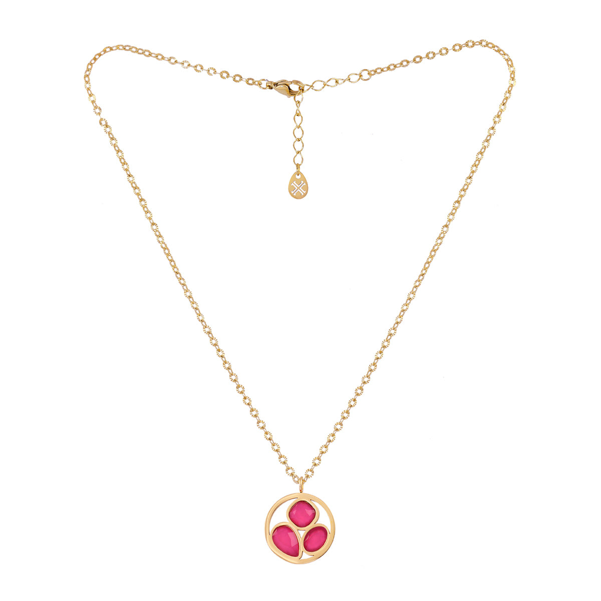 Collar Drops Drizzle Rosa Anartxy