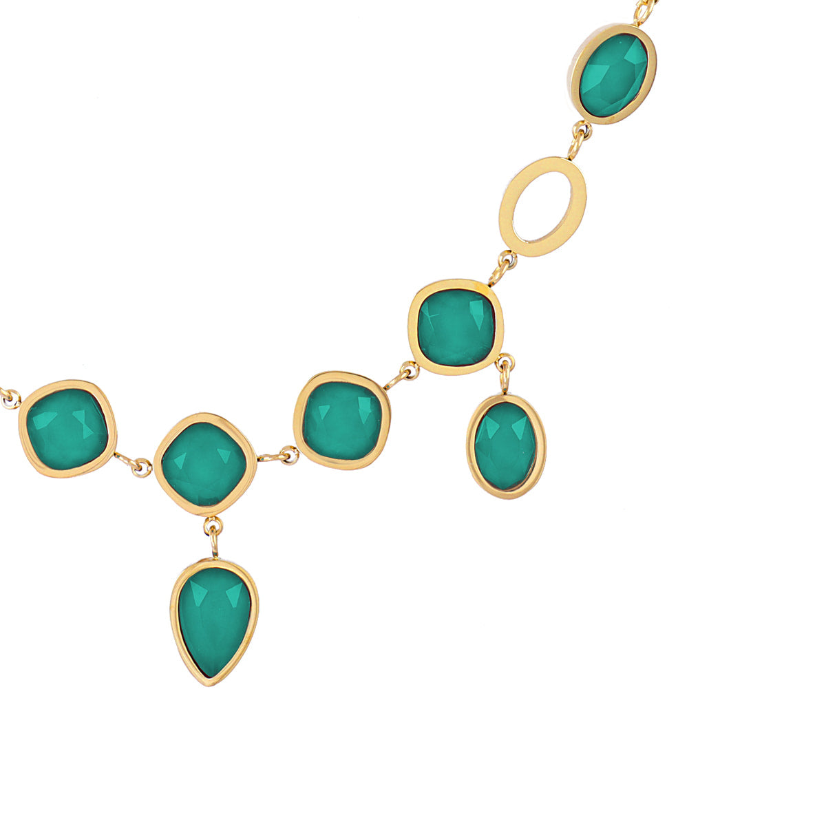 Collar Drops Orchid Verde Anartxy