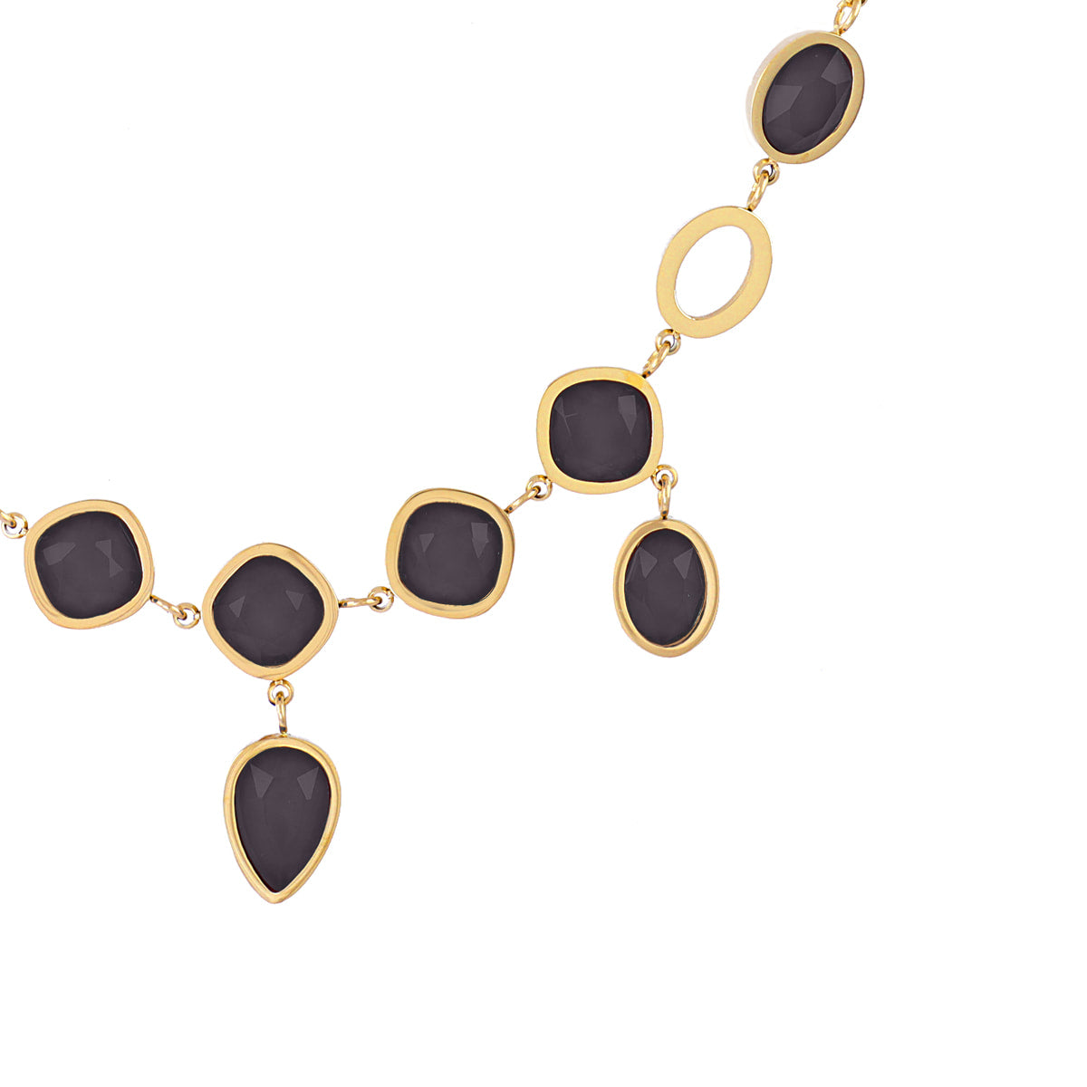 Collar Drops Orchid Negro Anartxy