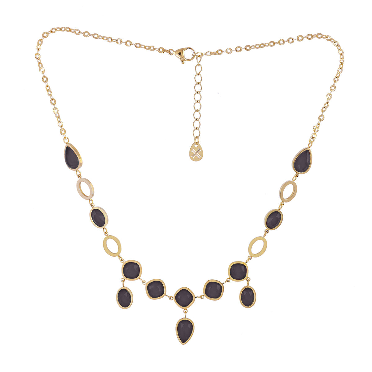 Collar Drops Orchid Negro Anartxy