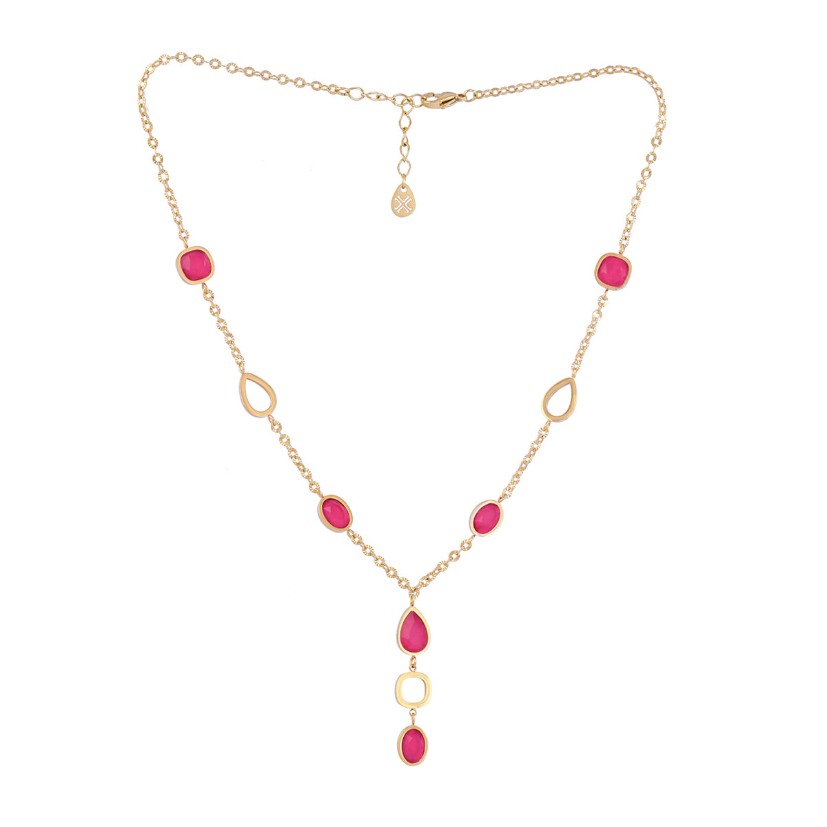 Collar Drops Zinnia Rosa Anartxy