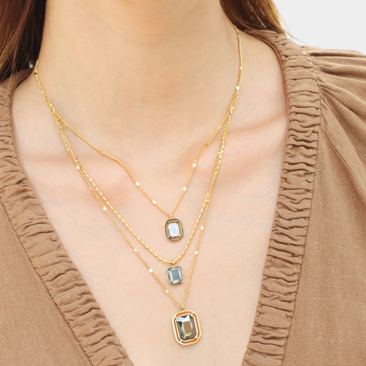 Collar Pixels Glowd Gris Anartxy