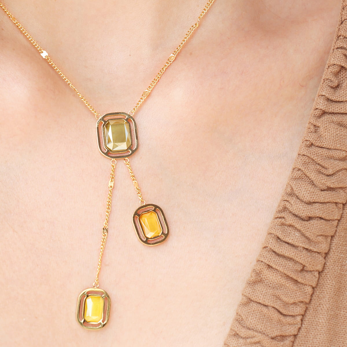 Collar Pixels Lunitha Amarillo Anartxy