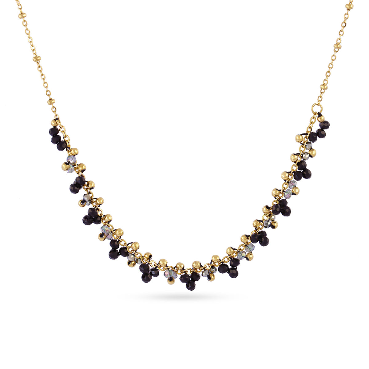 Collar Spirit Beadly Negro Anartxy