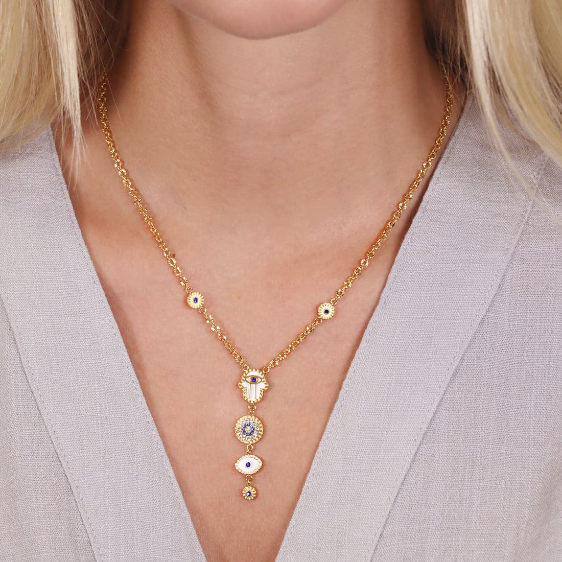 Collar Mystic Glowen Blanco Anartxy