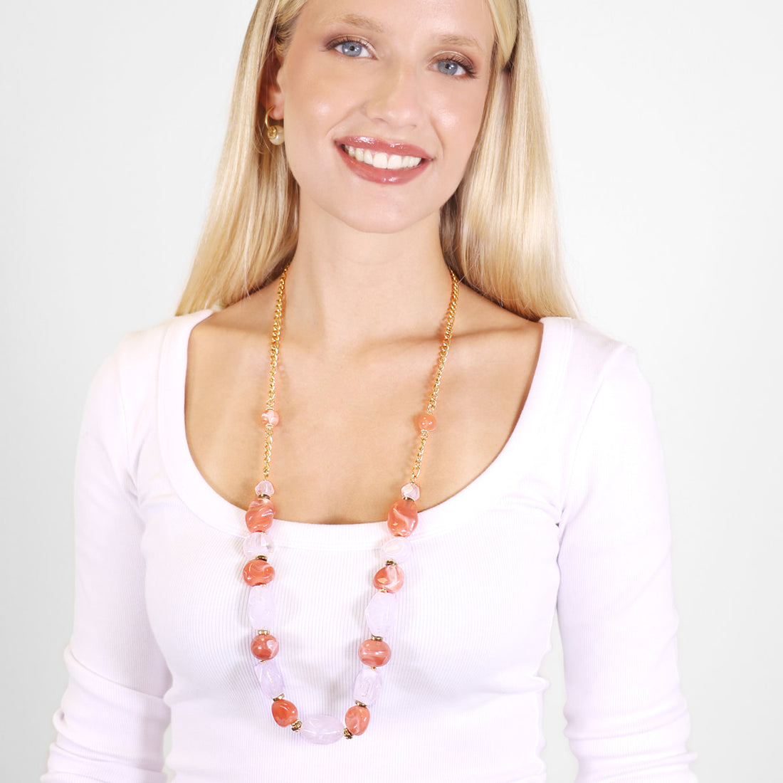 Collar Marbles Fiorile Rosa Anartxy