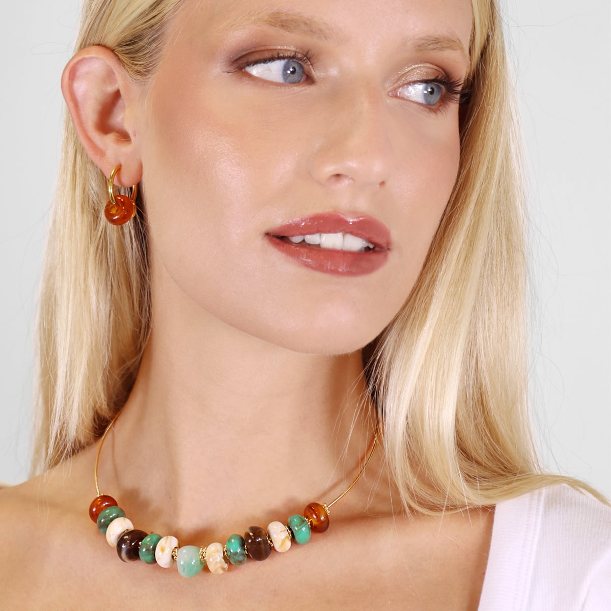 Collar Marbles Slow Turquesa Anartxy