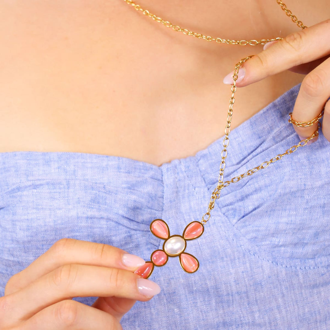 Collar Mirage Shimmer Rosa Anartxy