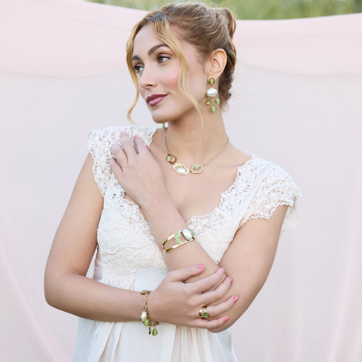 Anillo Mirage Shimmer Verde Anartxy