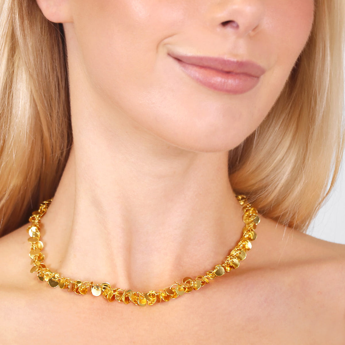 Collar Flair Plates Dorado Anartxy