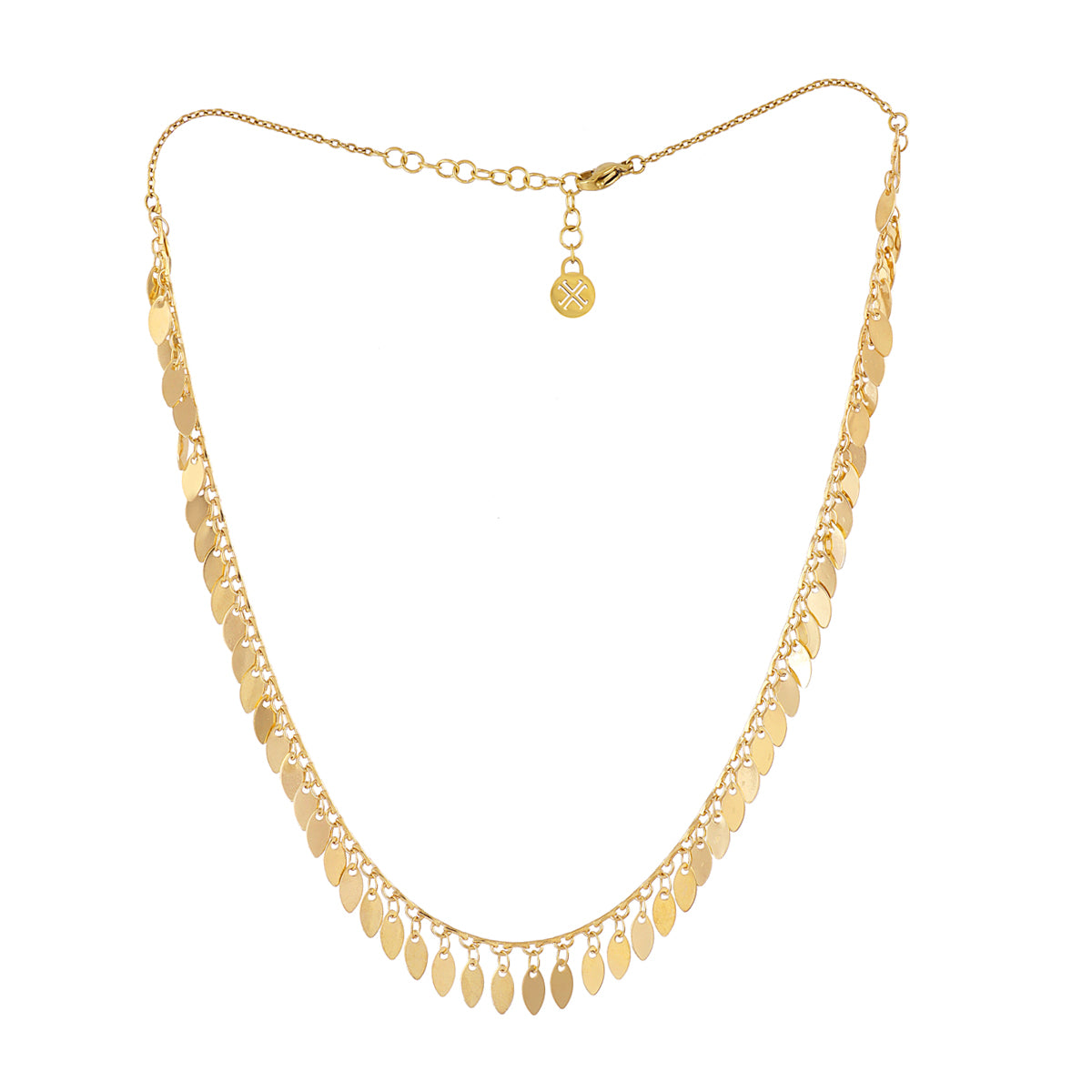 Collar Flair Leaves Dorado Anartxy