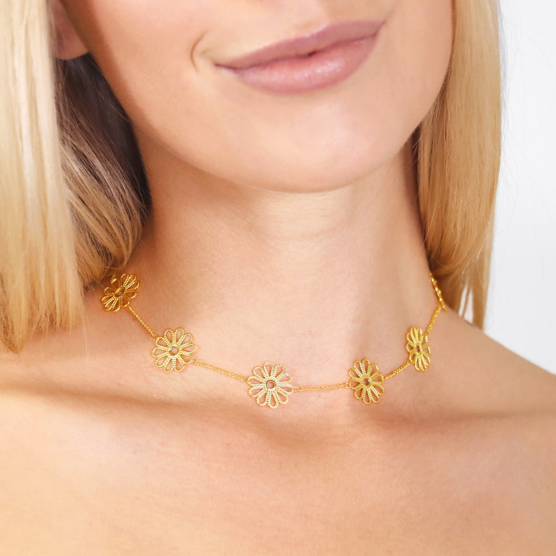 Collar Flair Sepal Dorado Anartxy