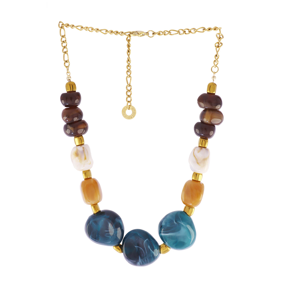 Collar Marbles Opali Turquesa Anartxy