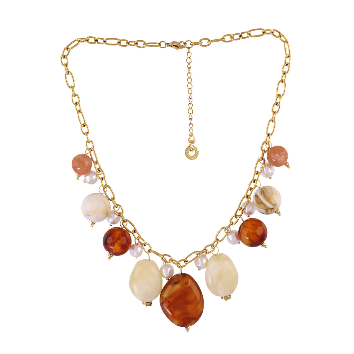 Collar Marbles Tempo Naranja Anartxy
