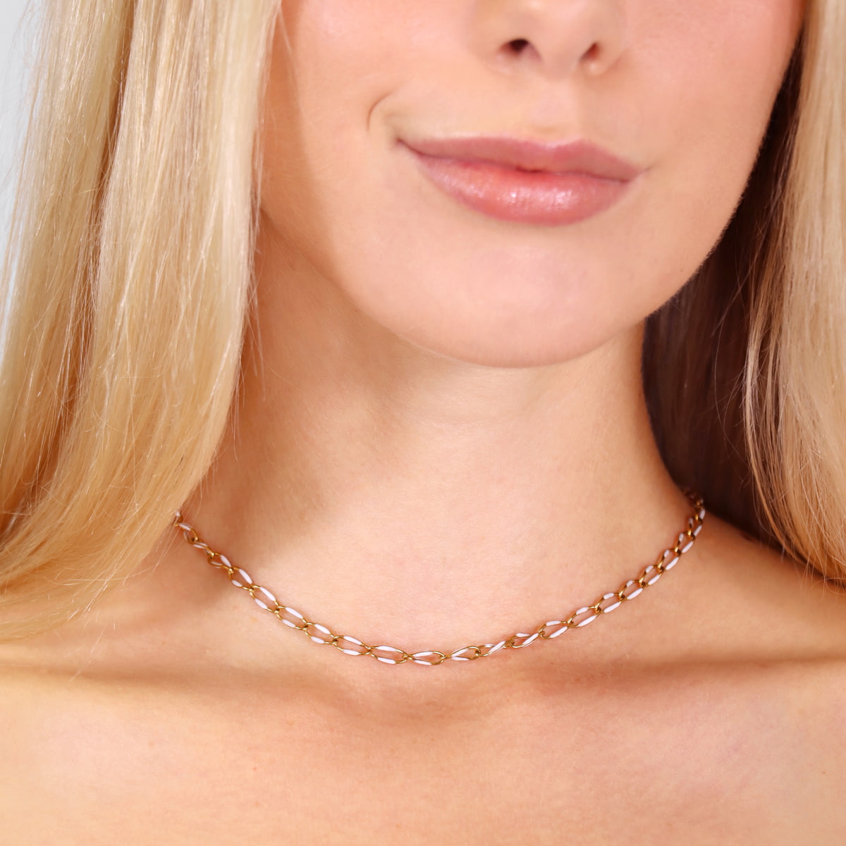Collar Essentials Brillance Blanco Anartxy