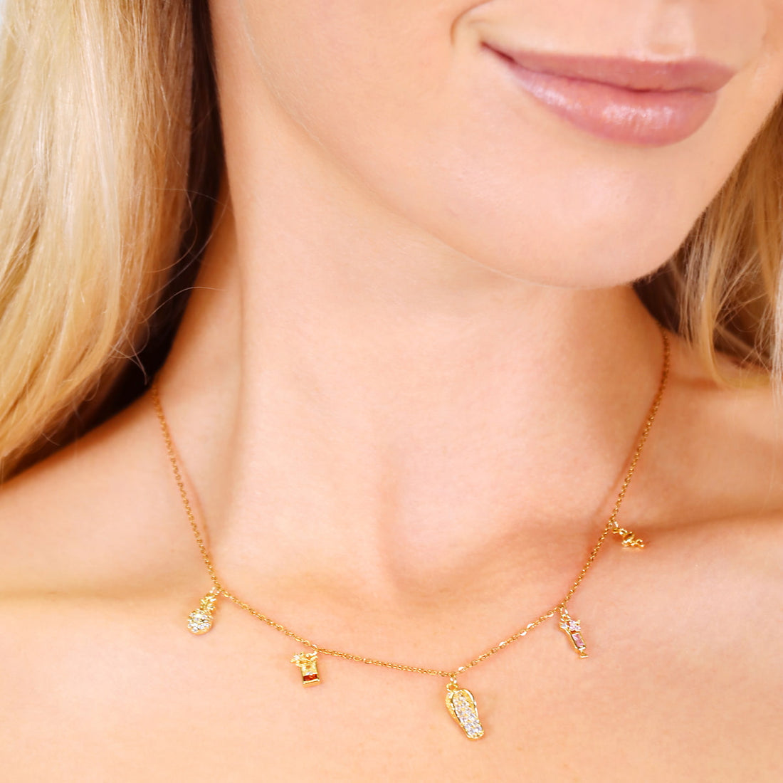 Collar Shine Summery Dorado Anartxy