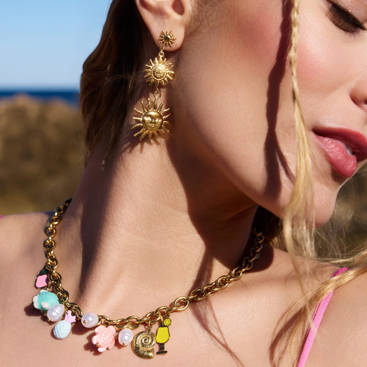 Pendientes Coast Suncrest Dorado Anartxy